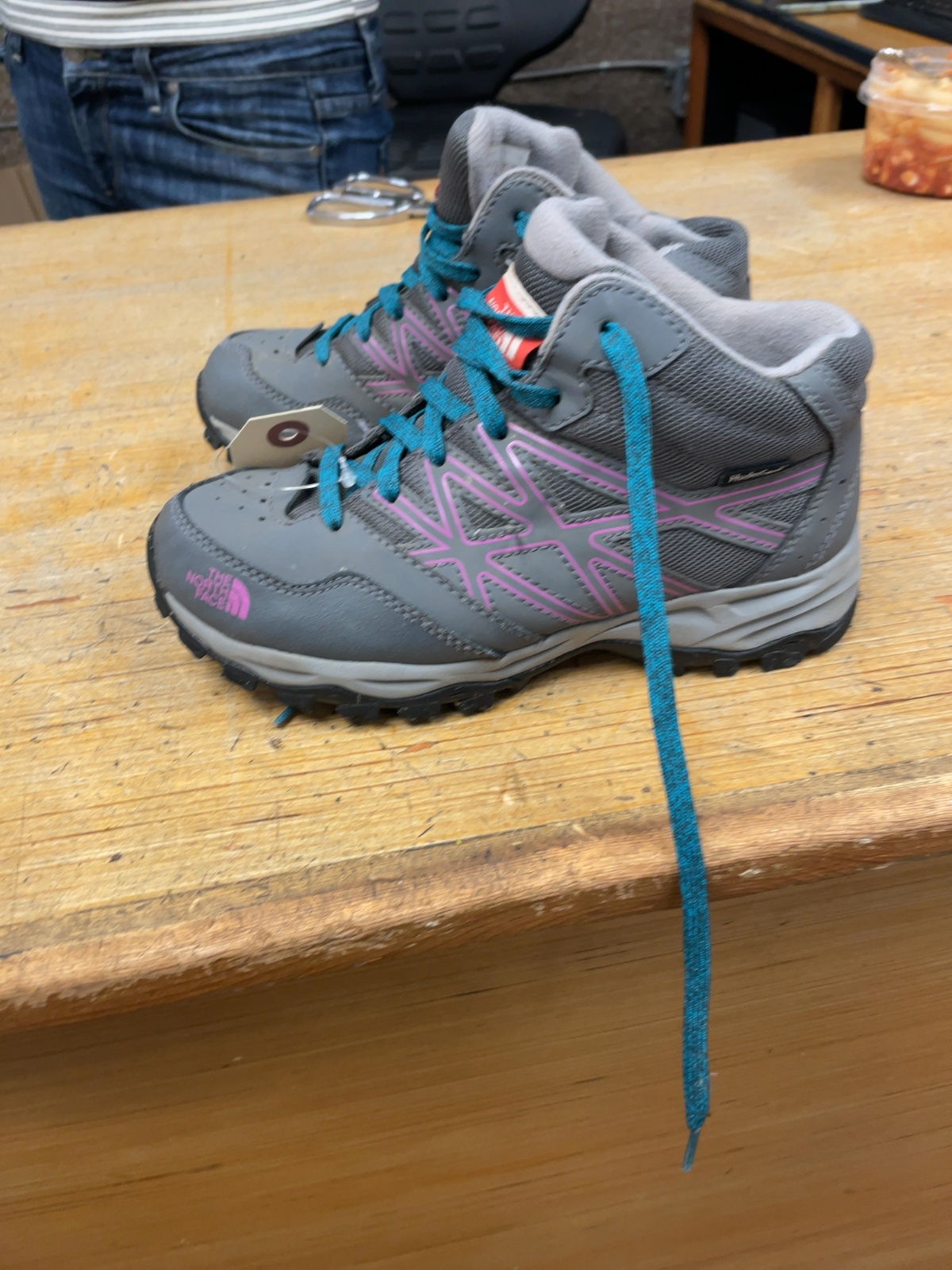 The North Face Hiking Boots Size 3 Grey/Purple