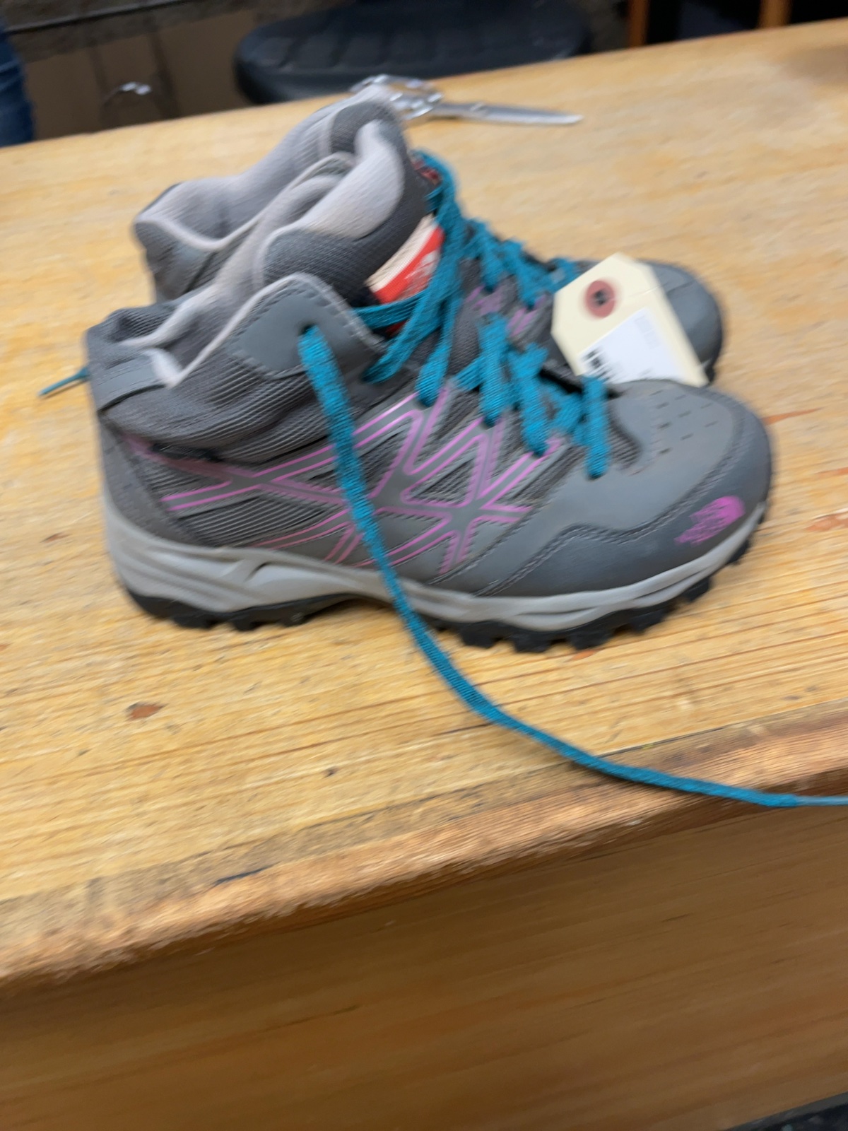 The North Face Hiking Boots Size 3 Grey/Purple