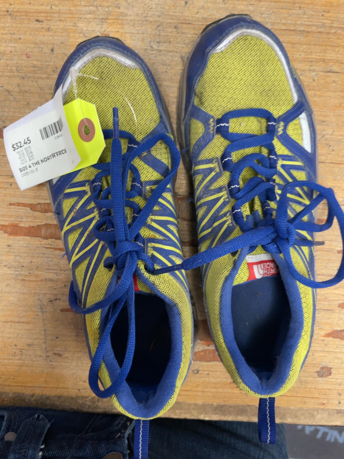 The North Face Hiking Shoes Size 4 Green/Blue
