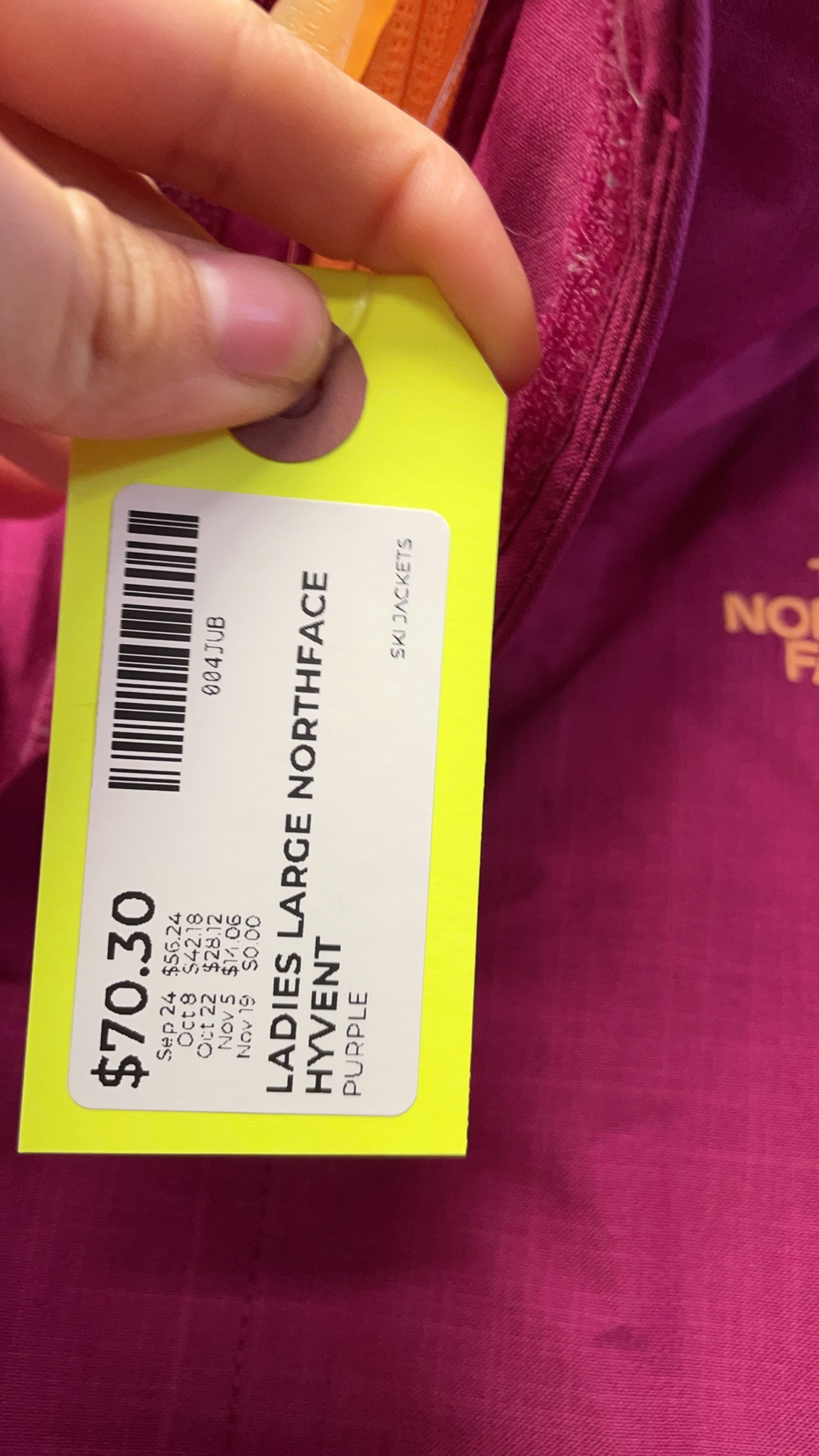The North Face HyVent Large Ladies Ski Jacket