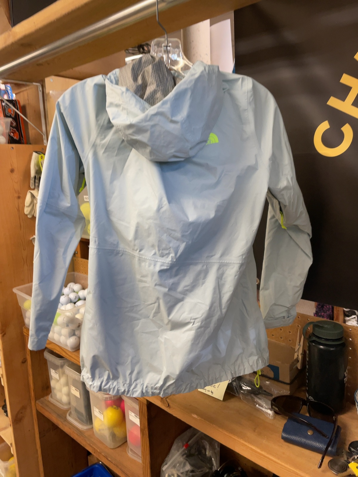 The North Face Ladies Rain Jacket - Blue/Green - Medium