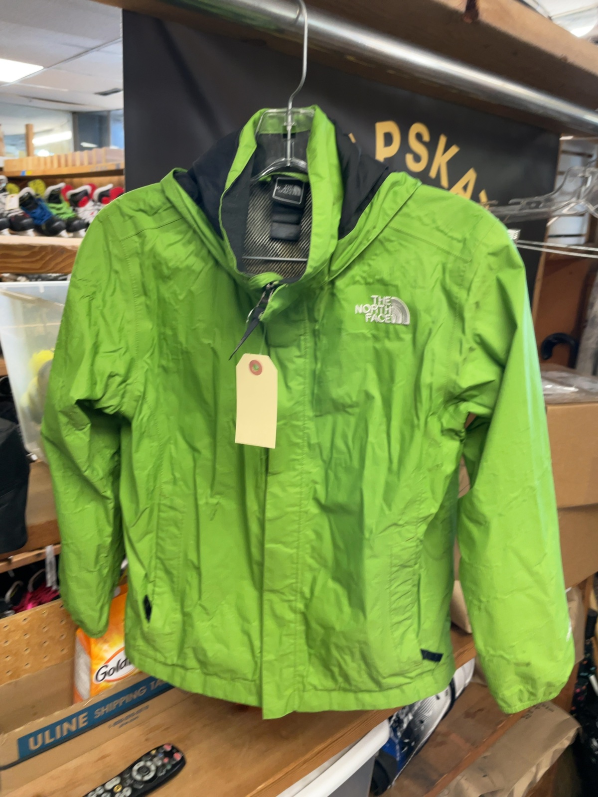 The North Face Rain Jacket JR 10/12 Green