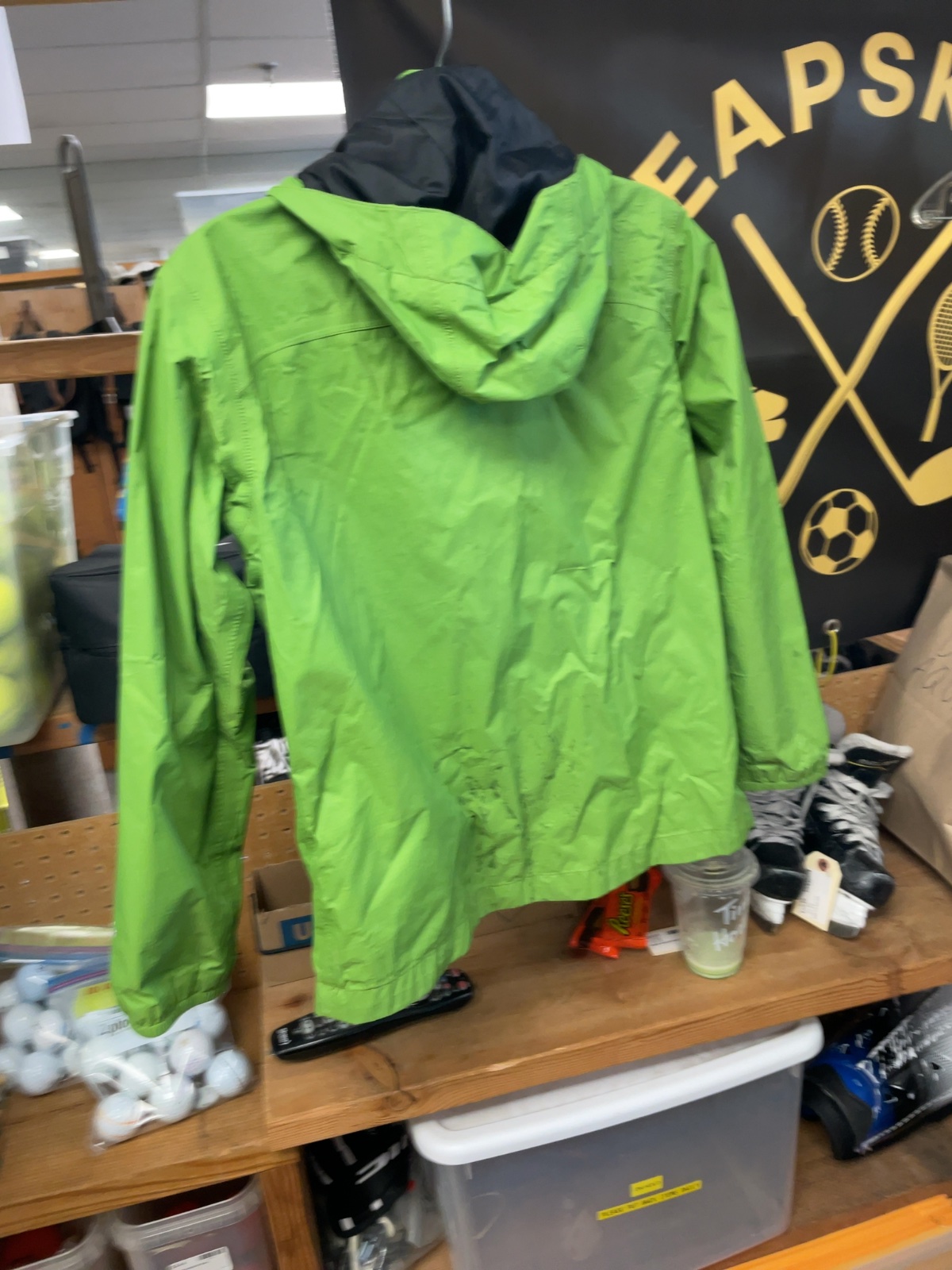 The North Face Rain Jacket JR 10/12 Green