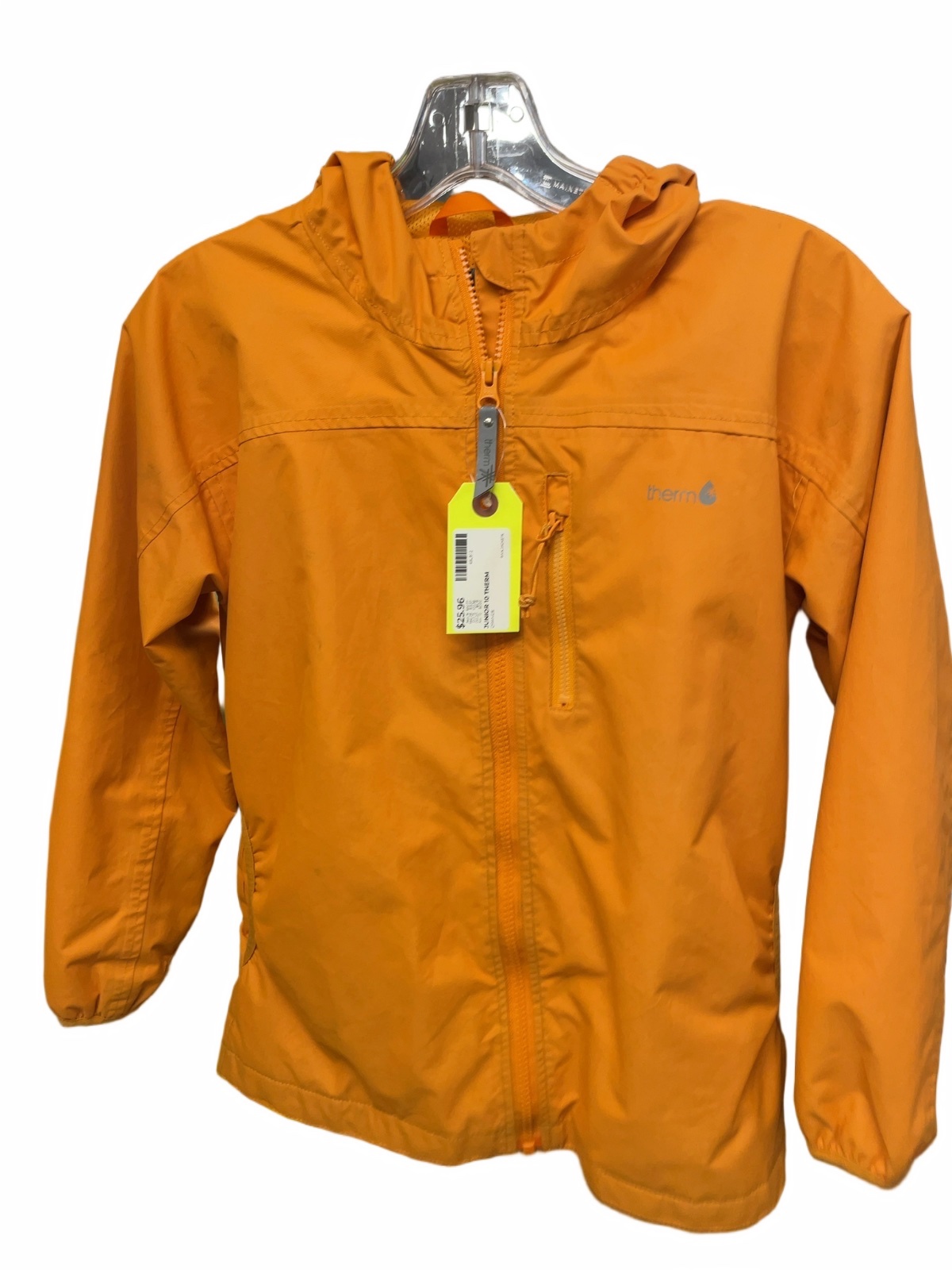 Therm Rain Jacket Size 10 Orange - image 1