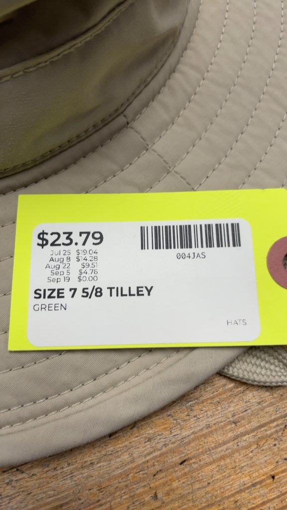 Tilley Airflo Hat - Size 7 5/8