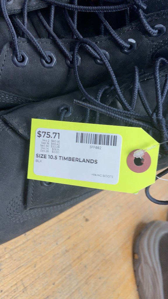 Timberland 6-Inch Premium Waterproof Boots - Black - Size 10.5