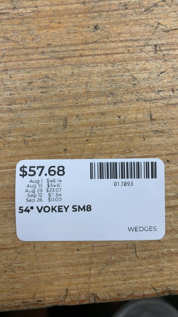 Titleist Vokey Design SM8 54* Wedge