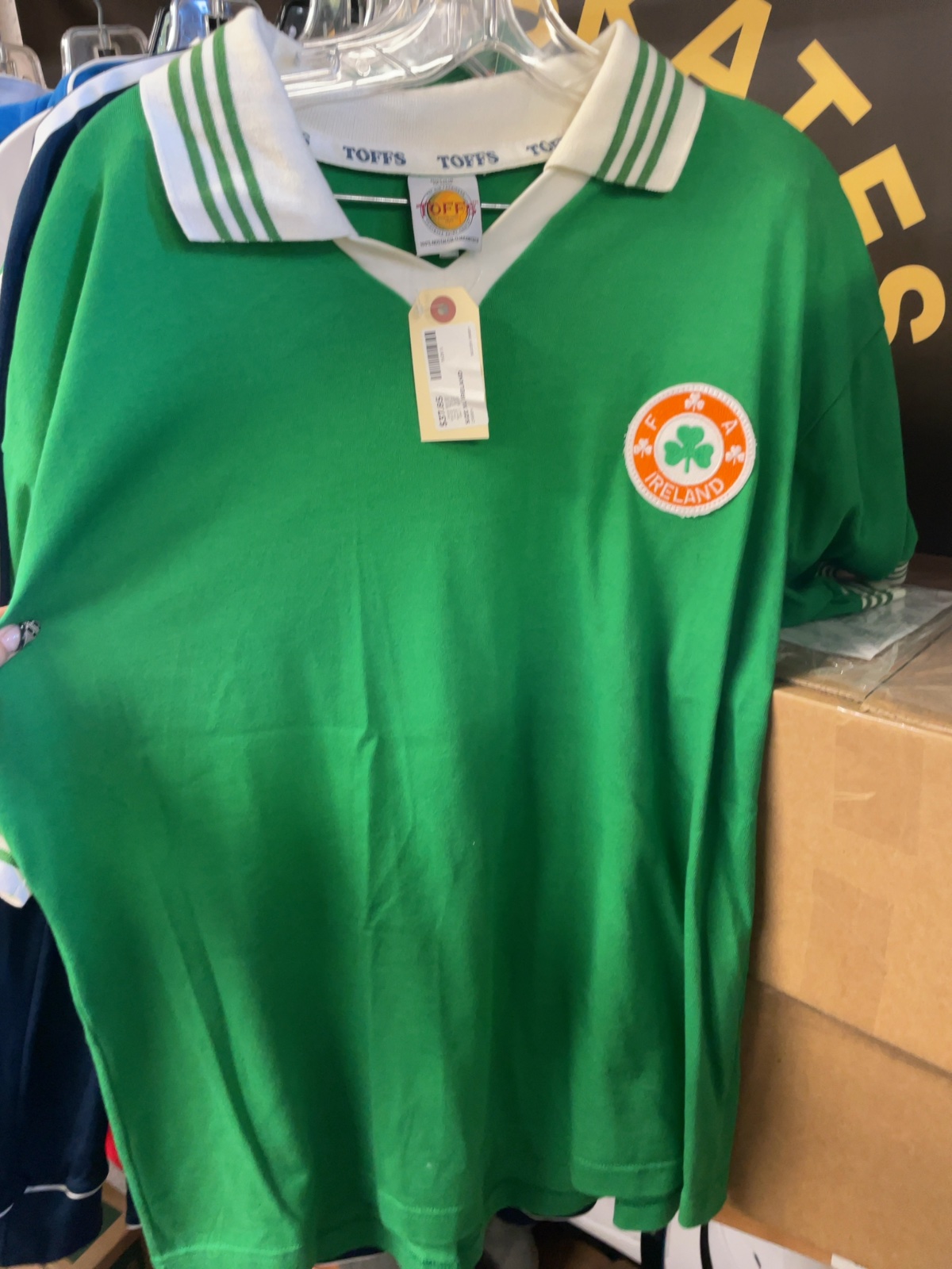 Toffs Ireland Retro Soccer Jersey Size XL Green