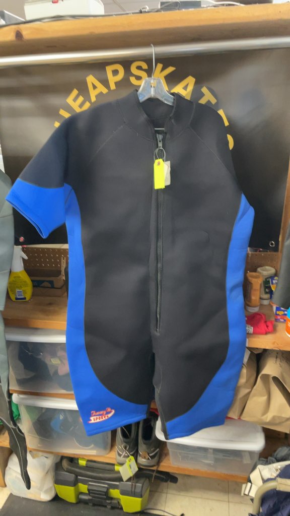 Tommy Sports 5X Shorty Wetsuit - Black/Blue