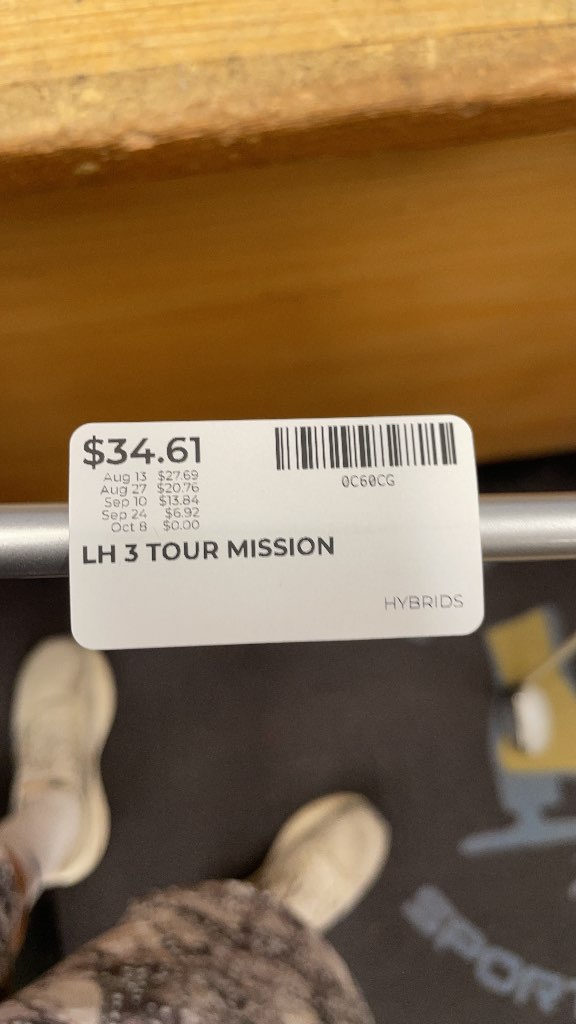 Tour Mission HT-7 Hyper Steel 3 Hybrid 21° LH