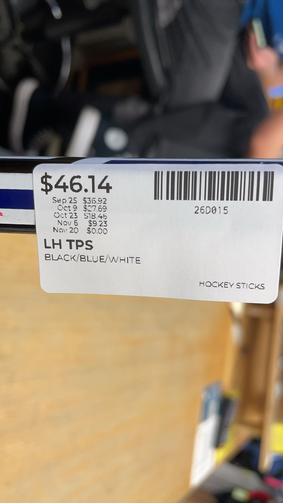 TPS Pro Stock PP061 Flex 90 LH Hockey Stick