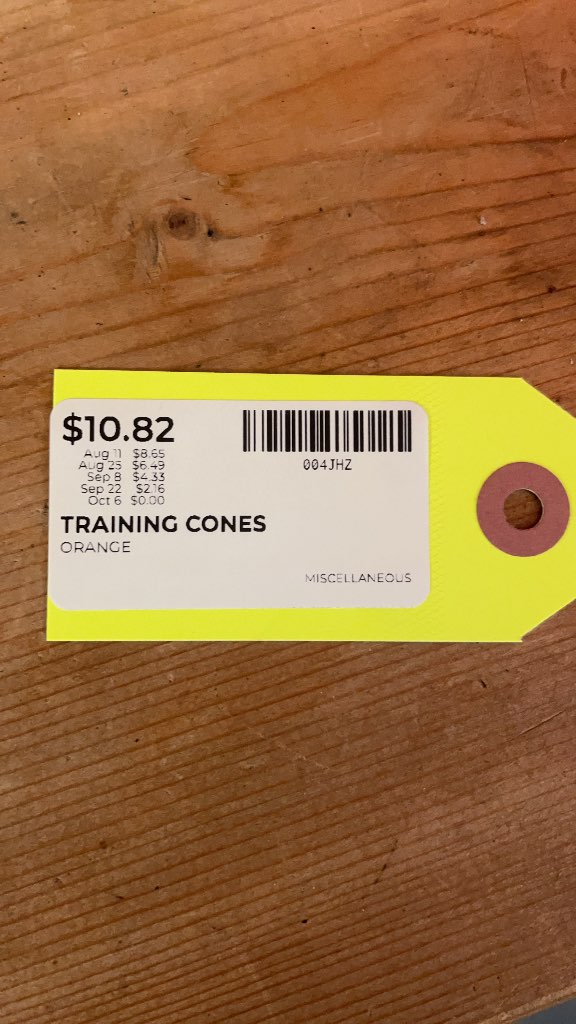 Training Cones set of 11