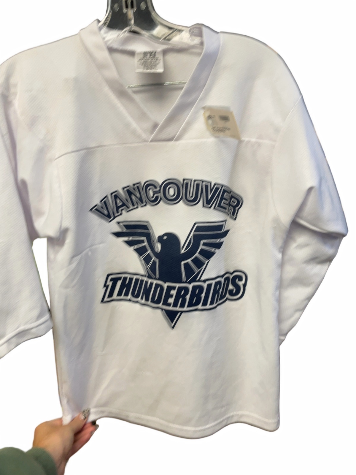 Troy Vancouver Thunderbirds JR S/M Hockey Jersey - image 1