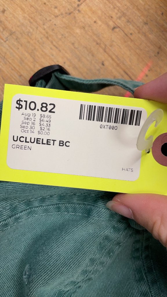 Ucluelet BC Souvenir Baseball Cap - Green