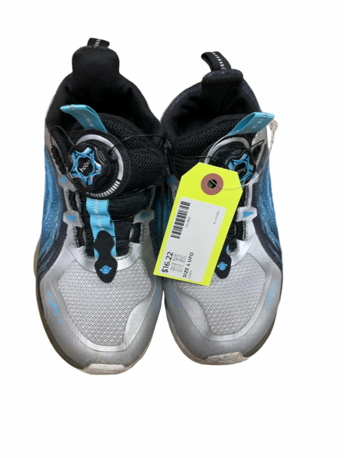 UFO Runners Size 4 Grey/Blue with Habu Dial - image 1