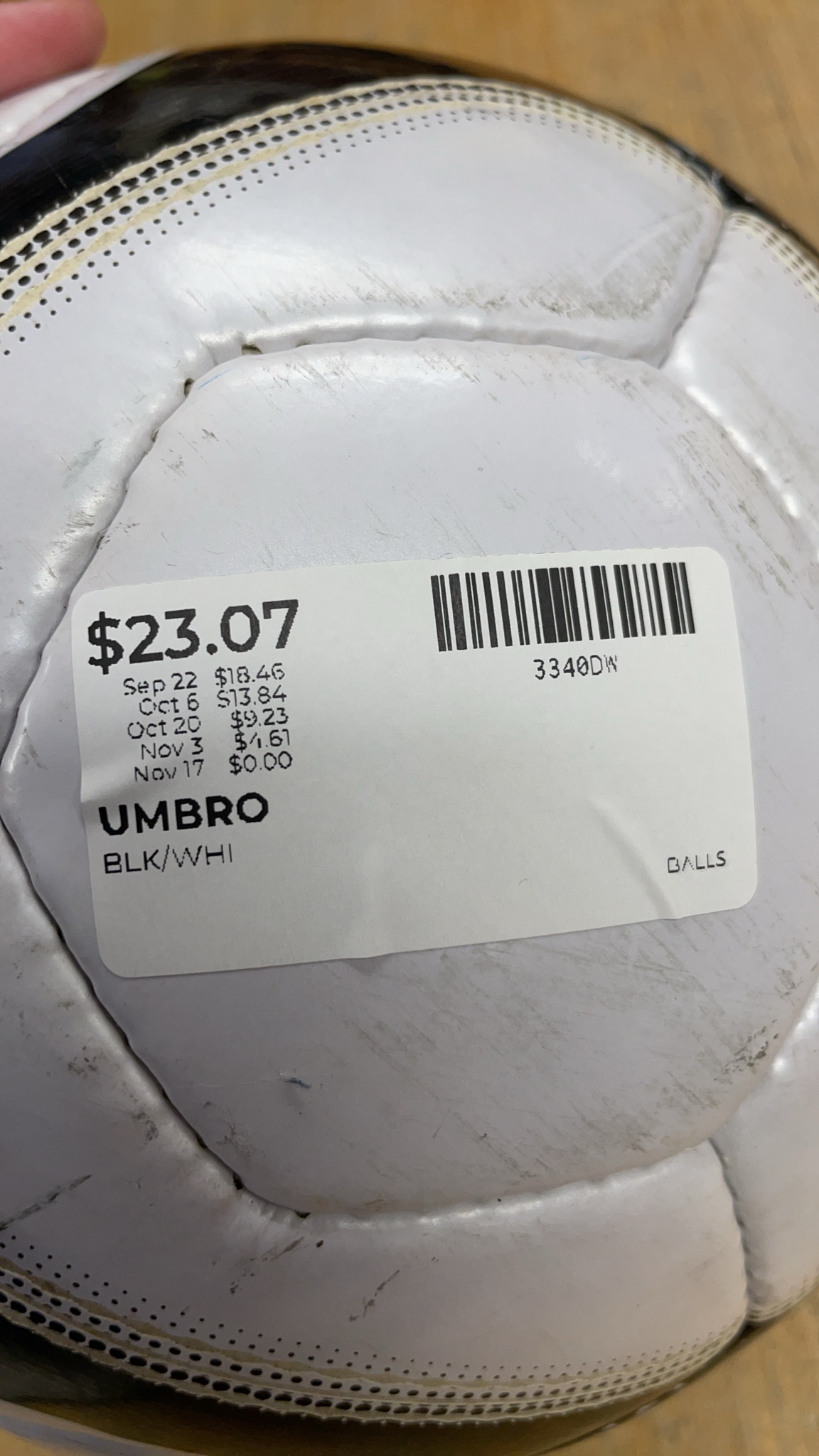 Umbro Dynamis LSR Pro Soccer Ball
