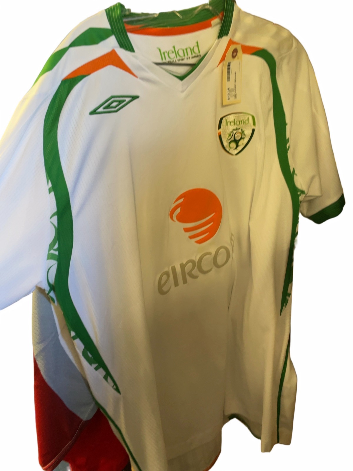 Umbro Ireland Soccer Jersey Size Large White - image 1