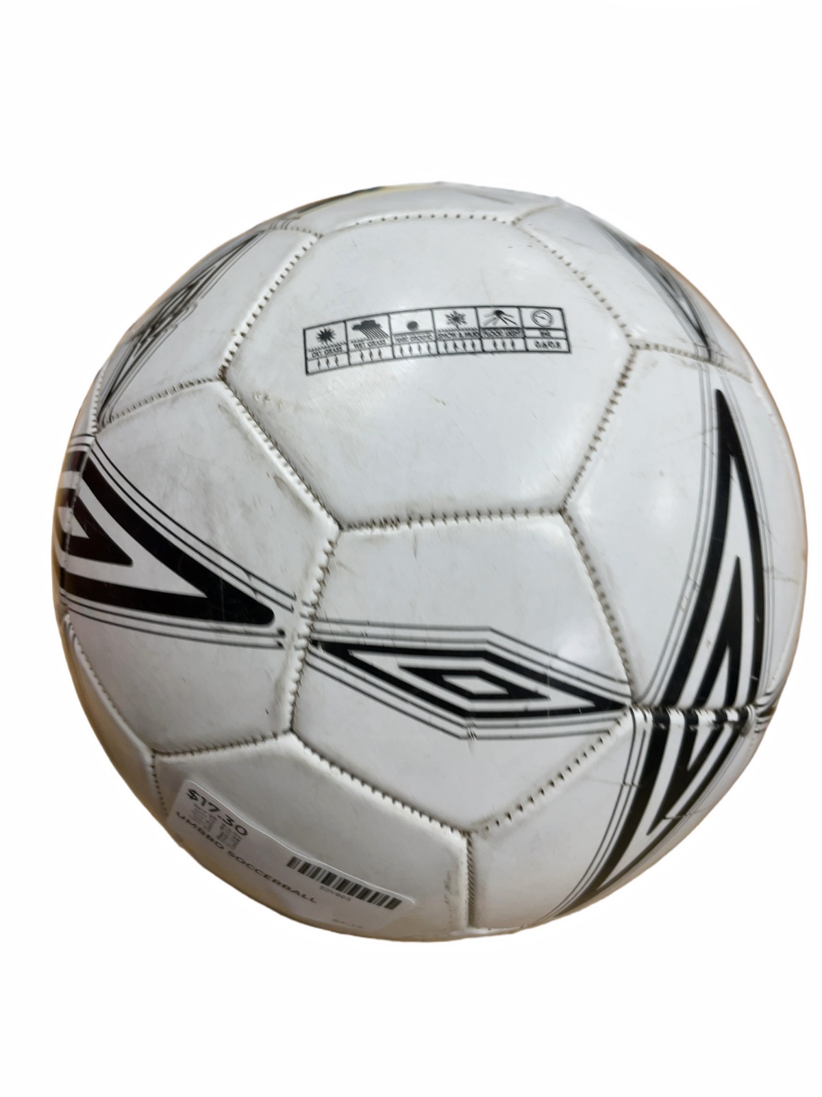 Umbro Soccer Ball Size 5 White/Black