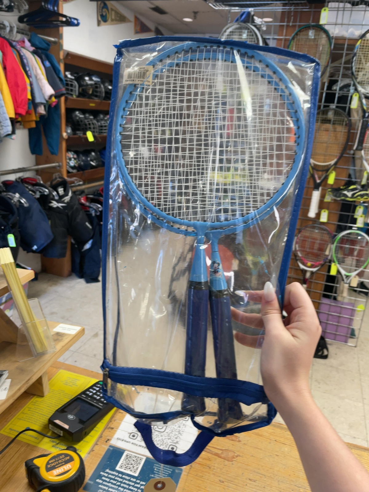 Unbranded Kids Badminton Set Blue - image 1