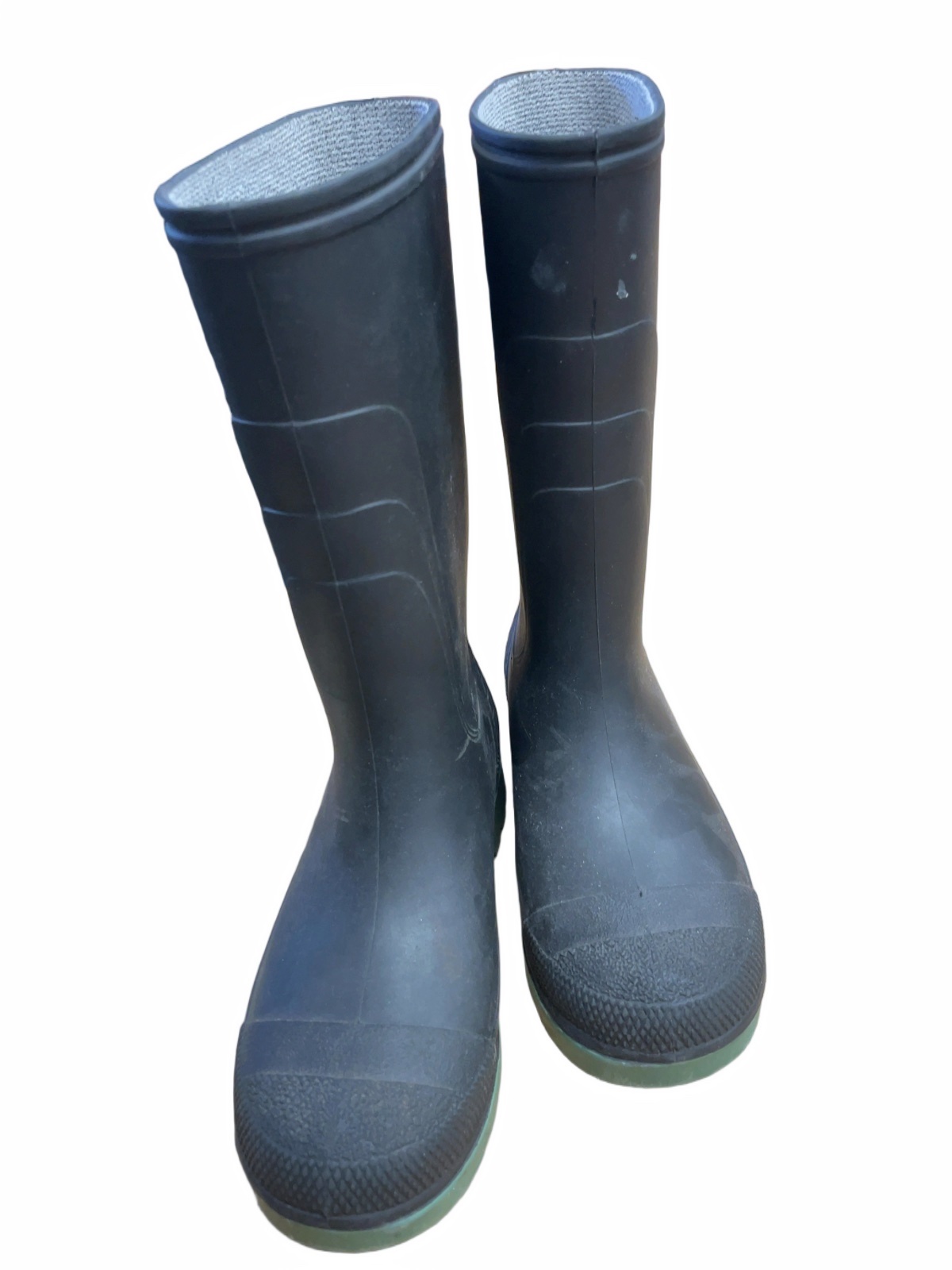 Unbranded Rain Boots Size 1 Black/Green - image 1