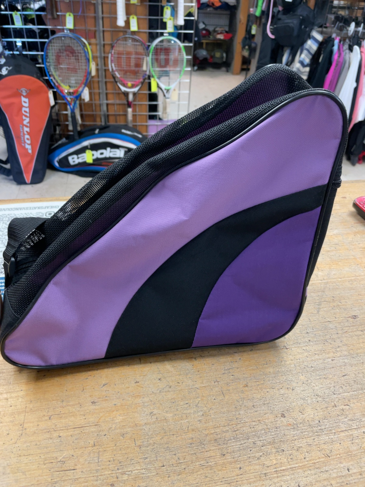 Unbranded Skate Bag Black/Purple Rhinestone