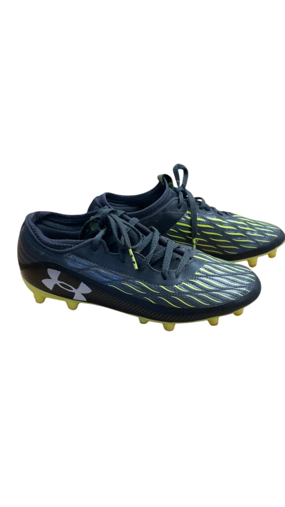 Under Armour Black/Yellow Soccer Cleats Size 5 - image 1