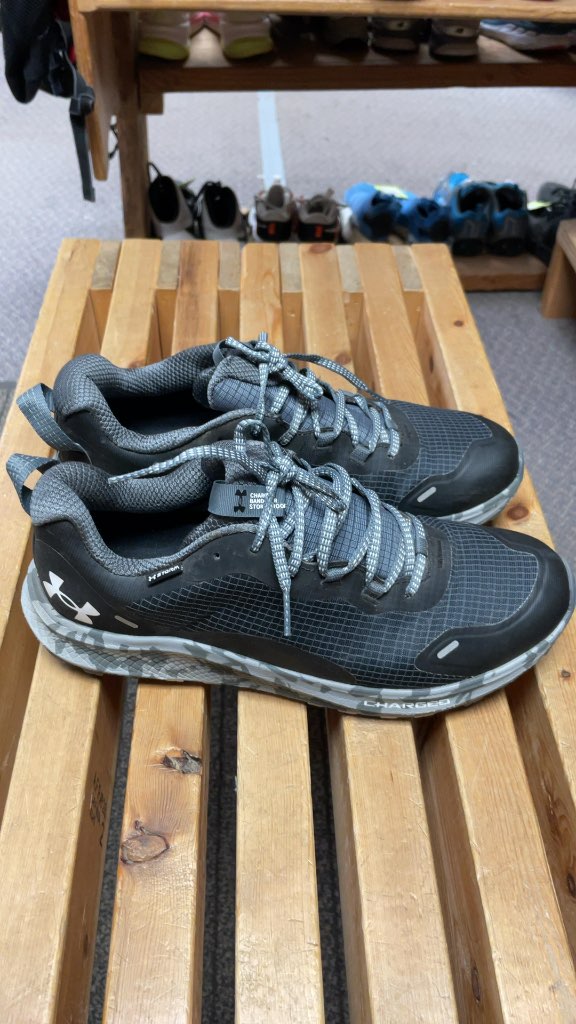 Under Armour Charged Bandit Trail Storm Sneakers - Size 10 - Grey