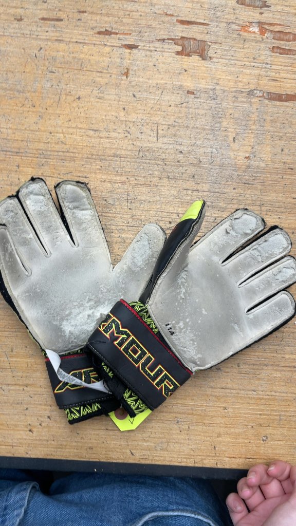 Under Armour ClutchFit Soccer Goalie Gloves - Neon