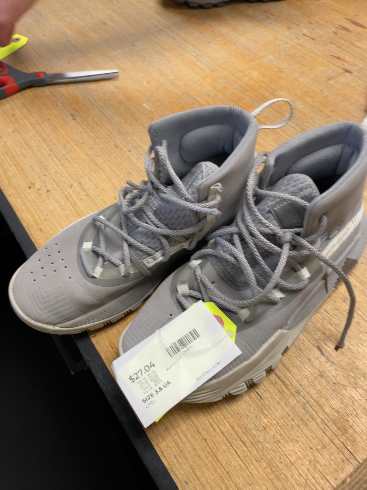 Under Armour Curry 3.5 UA Grey Basketball Shoes