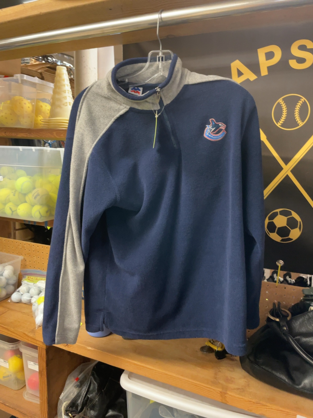 Vancouver Canucks Fleece Quarter-Zip Pullover