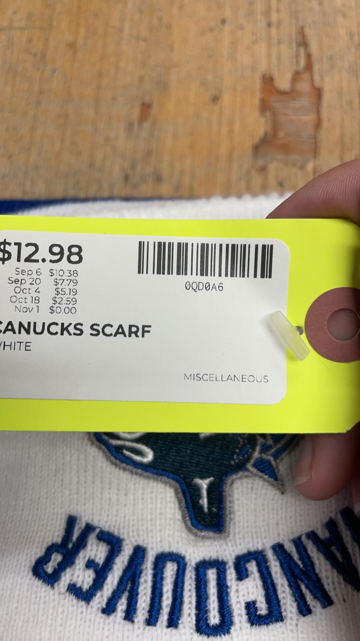Vancouver Canucks Knit Scarf