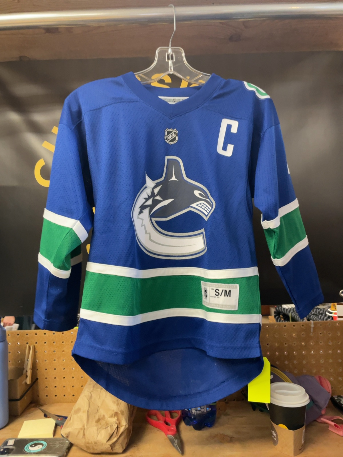 Vancouver Canucks Quinn Hughes Junior Hockey Jersey
