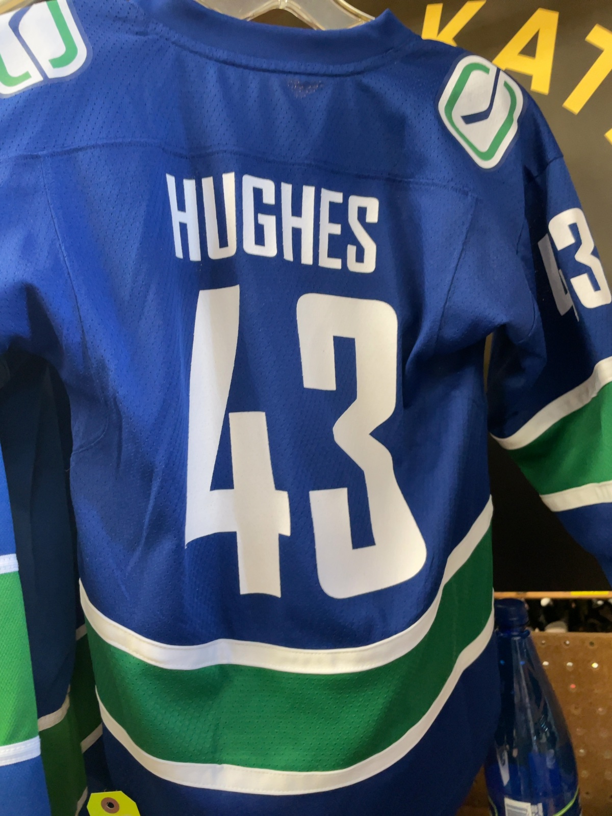 Vancouver Canucks Quinn Hughes Junior Hockey Jersey