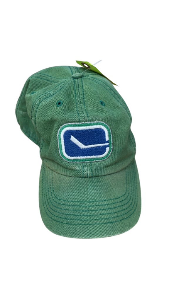 Vancouver Canucks Vintage Logo Green Baseball Cap