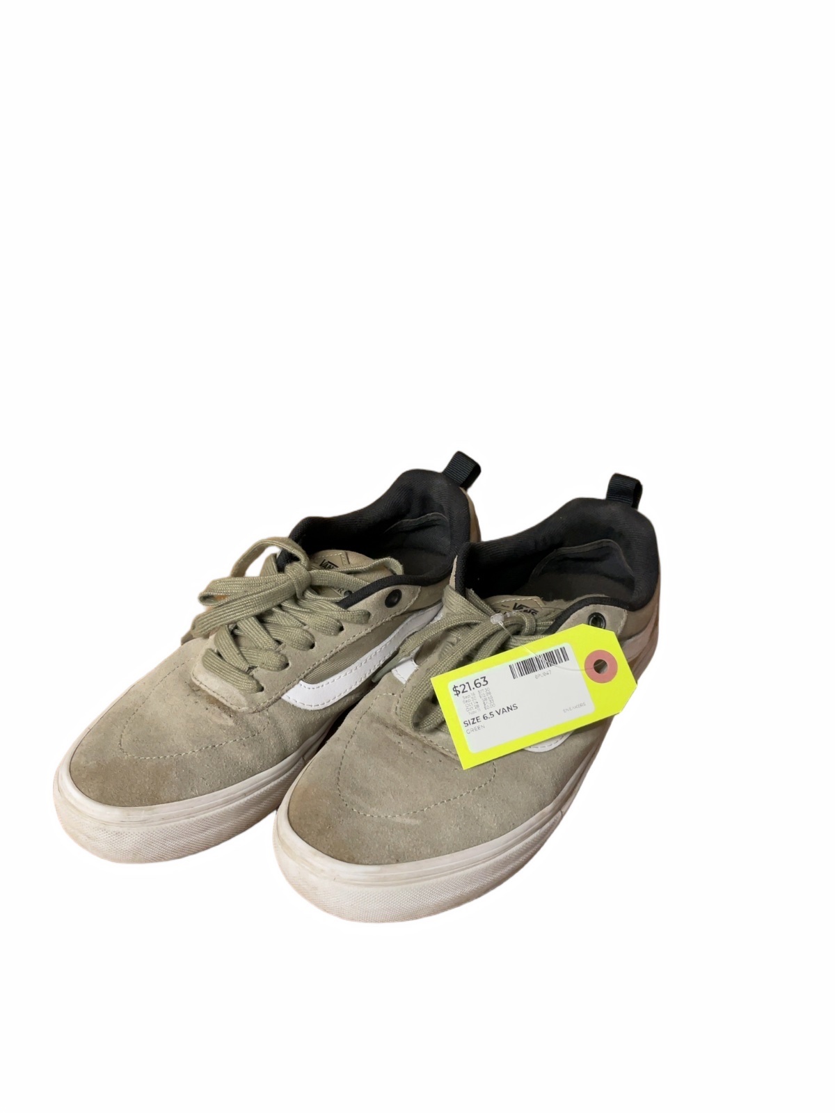 Vans Sneakers Size 6.5 Green Suede - image 1