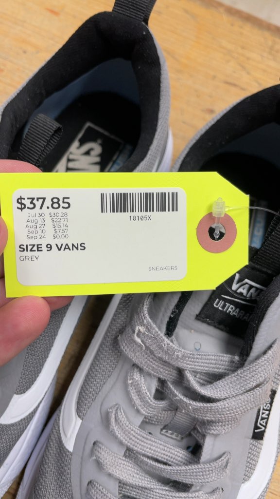 Vans UltraRange Sneakers - Grey - Size 9