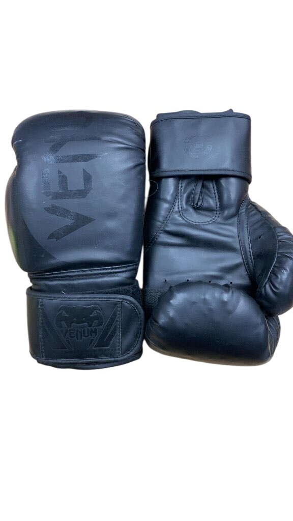 Venum 14oz Boxing Gloves - Black - image 1