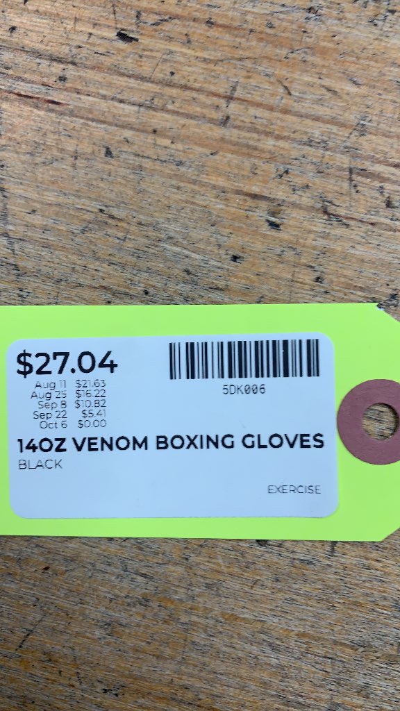 Venum 14oz Boxing Gloves - Black