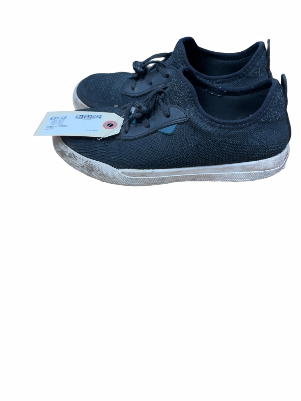 Vessi Weekend Size 4 Black Sneakers - image 1