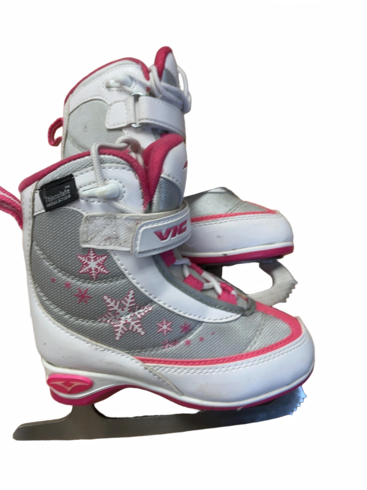 VIC Figure Skates Size 9C White/Pink - image 1