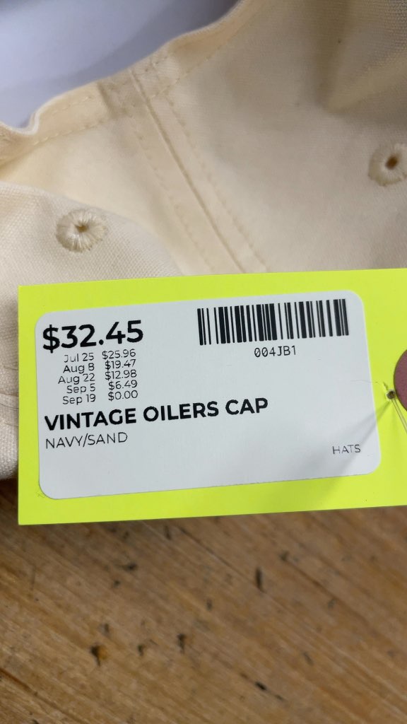 Vintage Edmonton Oilers Cap - Navy/Sand