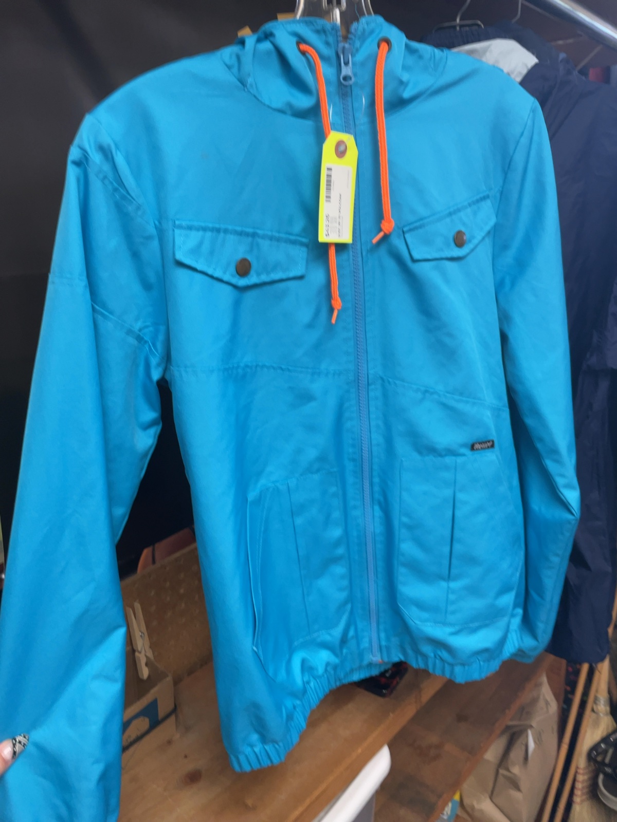 Volcom Rain Jacket JR 10 Teal/Orange