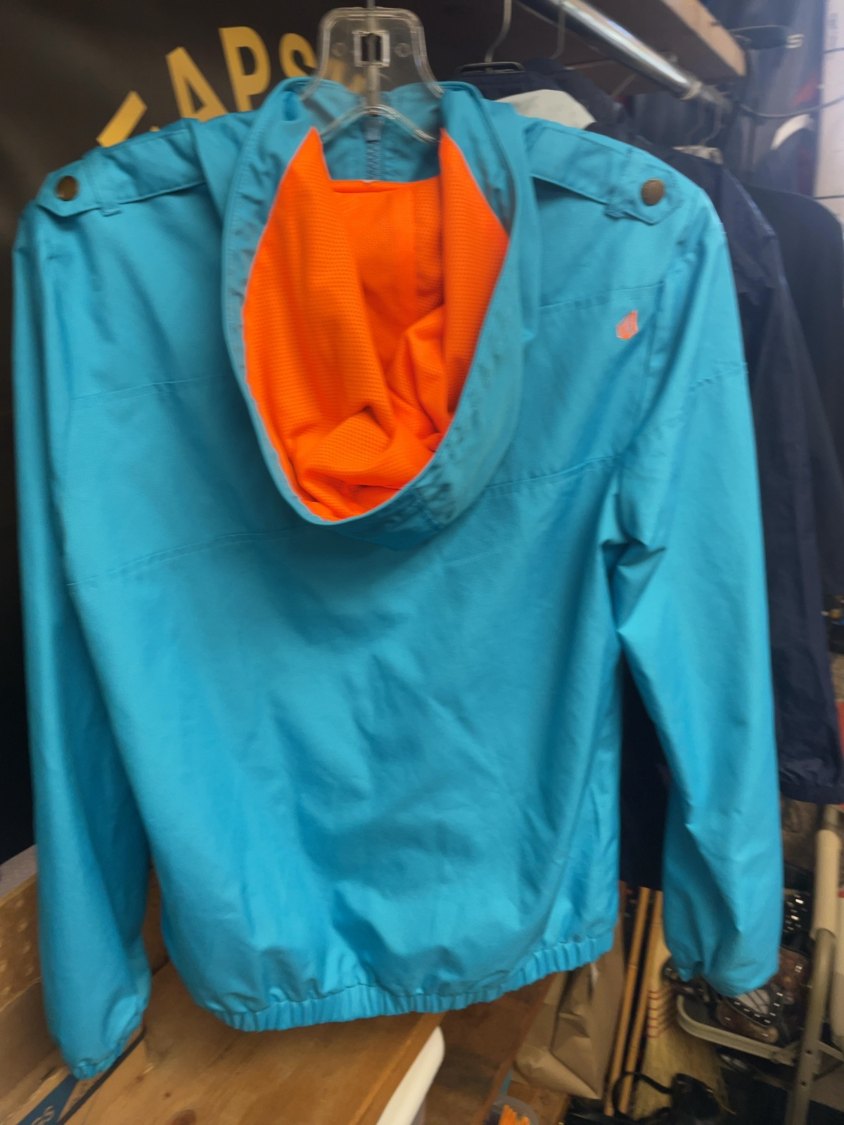 Volcom Rain Jacket JR 10 Teal/Orange
