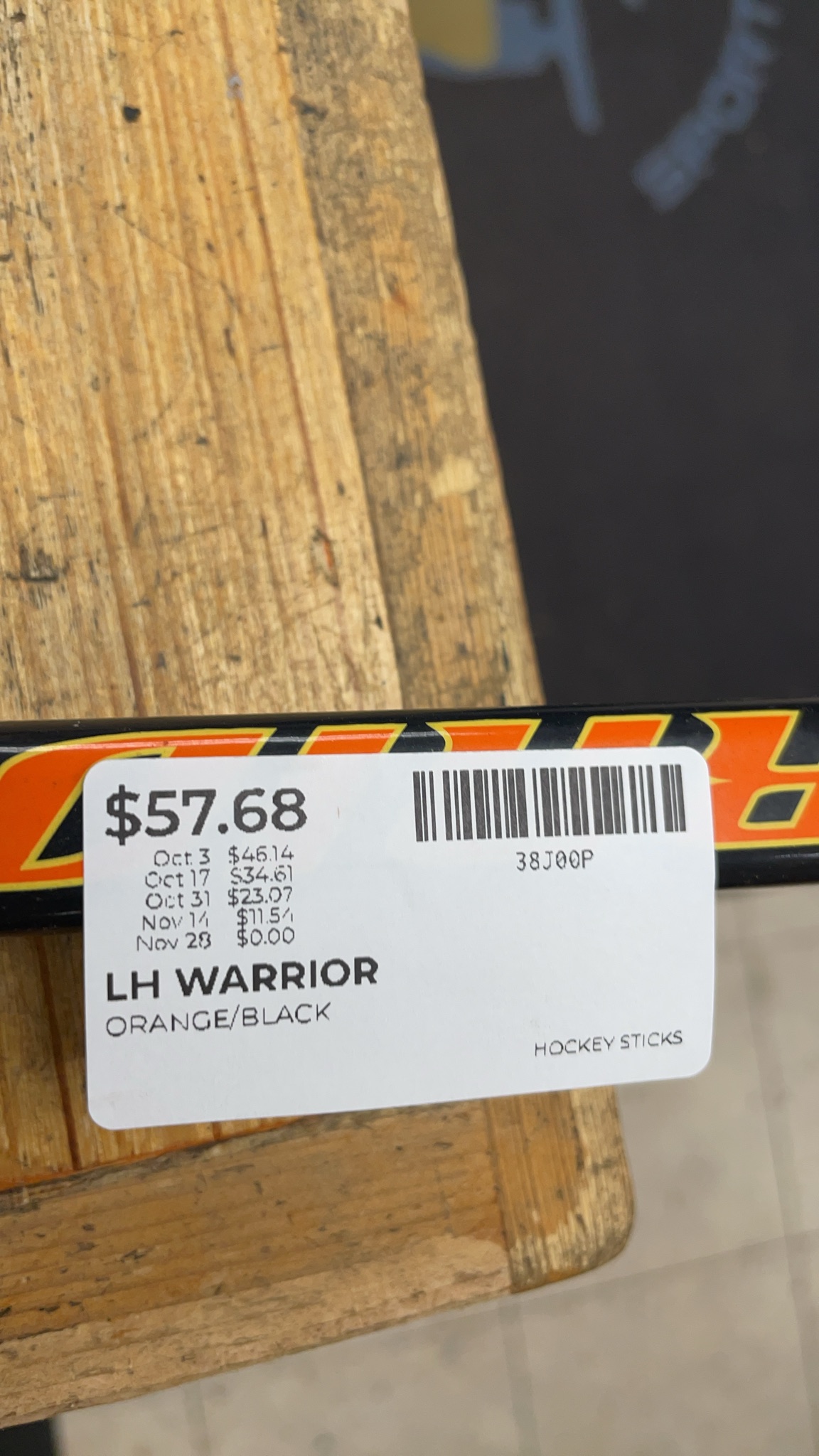 Warrior Covert Dolomite 85 Flex LH Hockey Stick