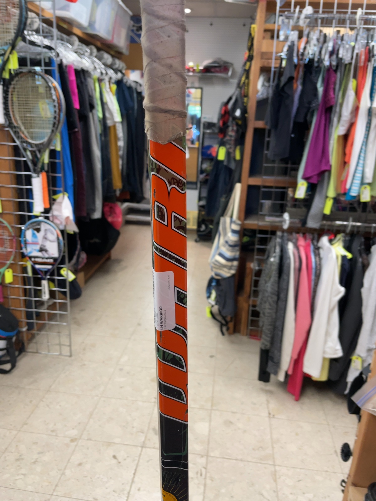 Warrior LH Hockey Stick - Green/Orange