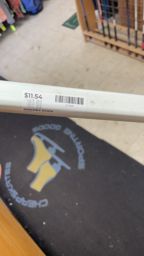 White Hockey Stick
