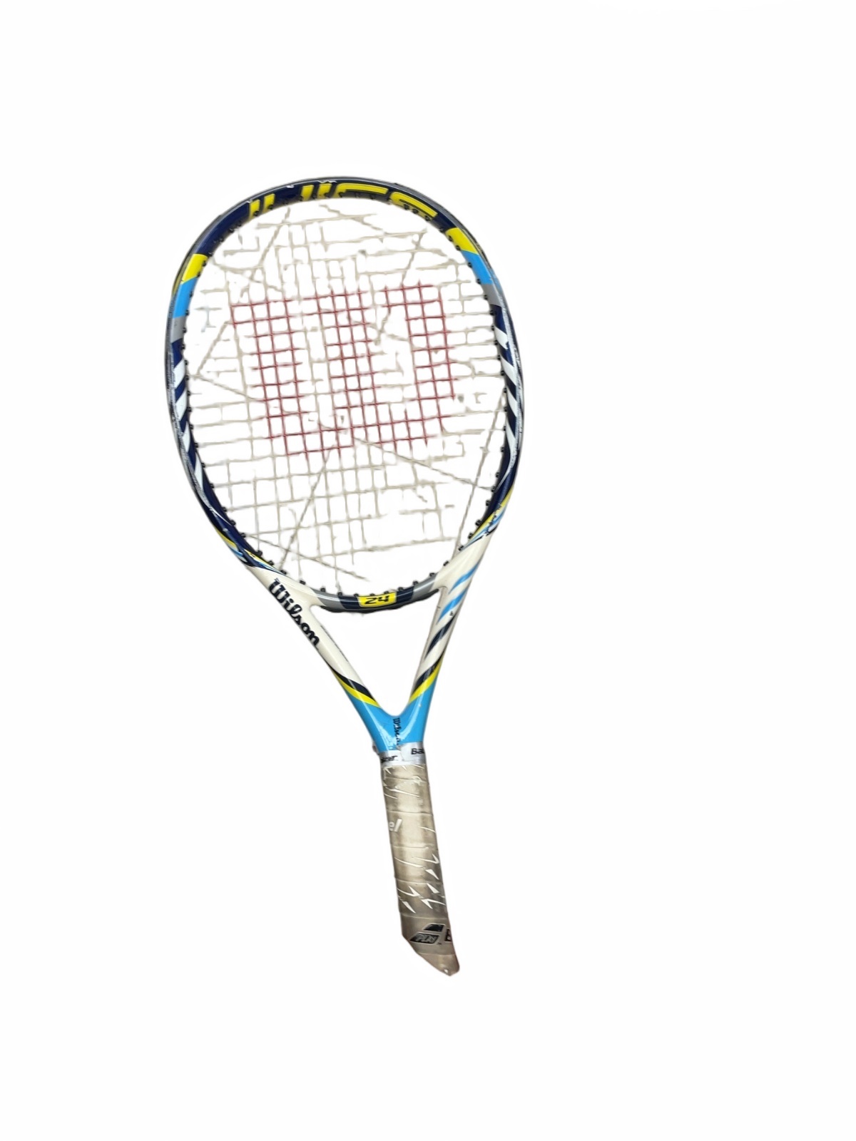 Wilson 24" Junior Tennis Racquet Blue/White/Yellow - image 1