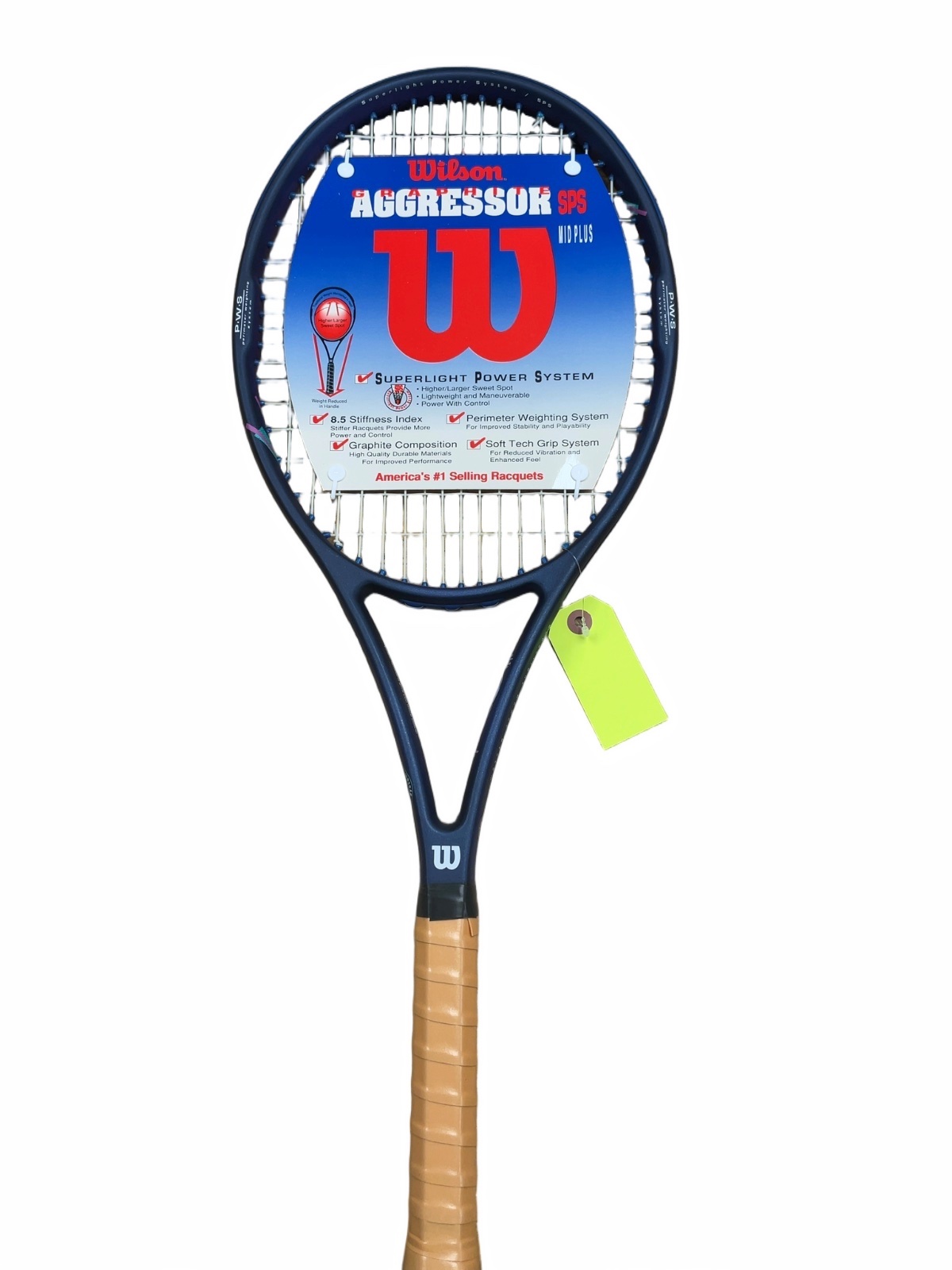 Wilson Aggressor SPS Mid Plus 4 1/2 95 sq in Blue Tennis Racquet