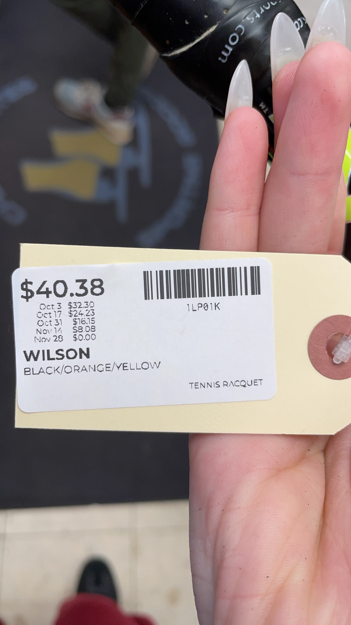 Wilson Burn Tennis Racquet