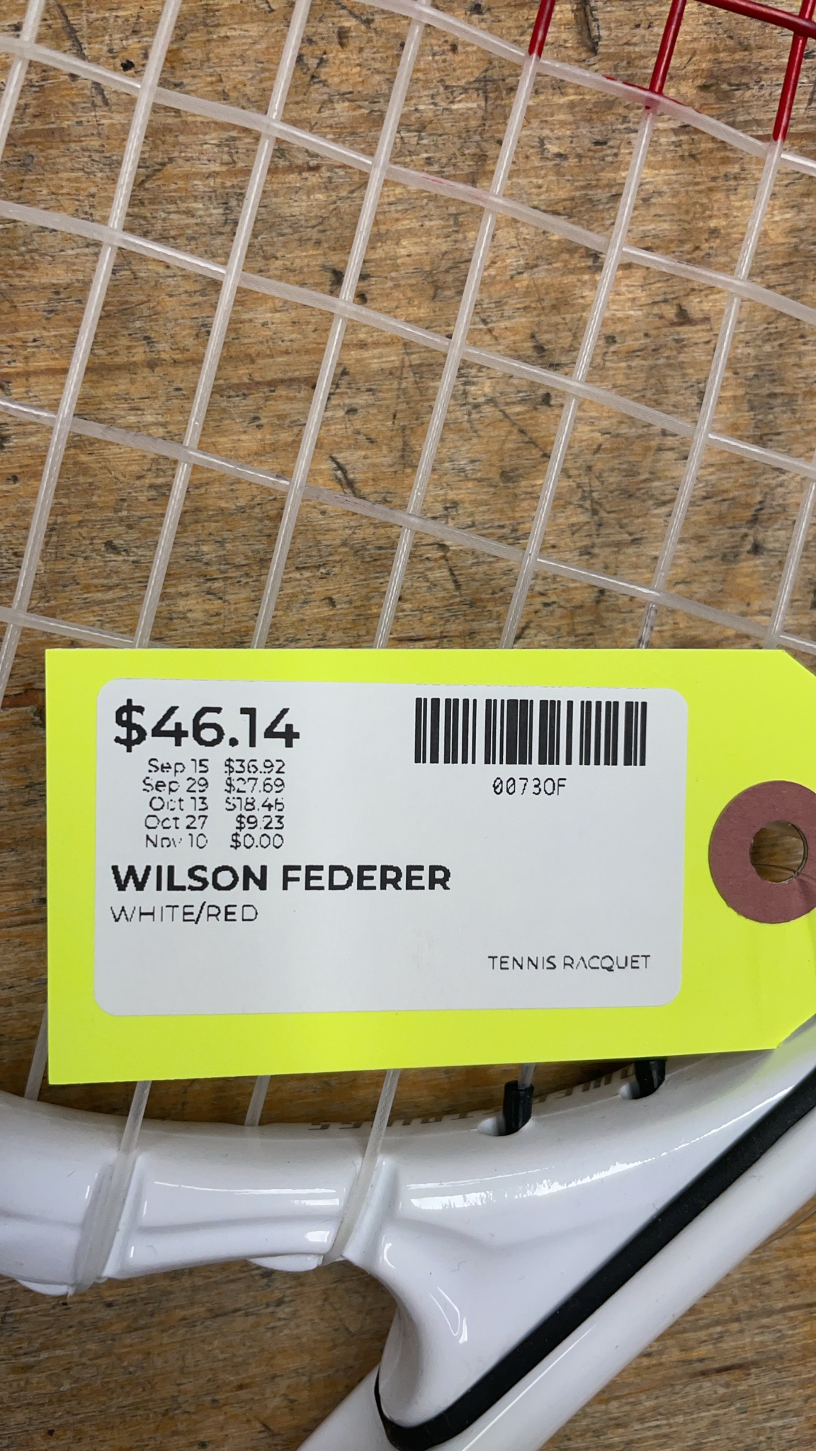 Wilson Federer 4 3/8 L3 Tennis Racquet